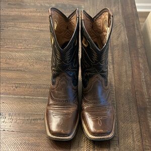 Boys Ariat Brown Leather Western Boots